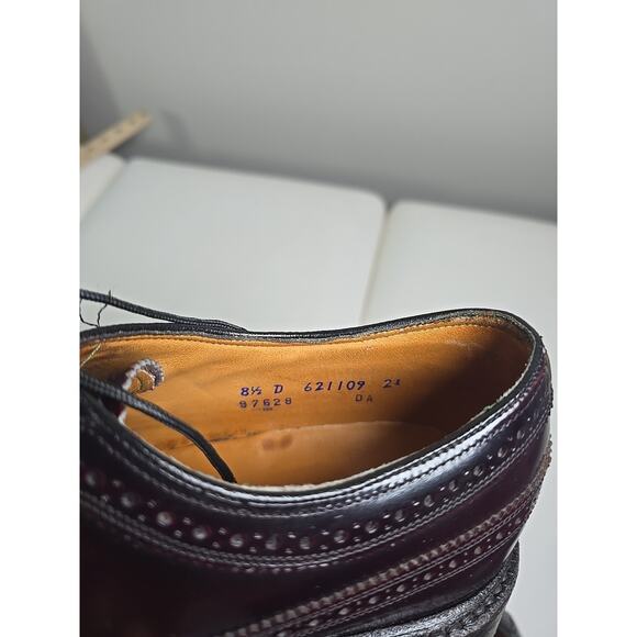 Vintage Florsheim Royal Imperial 97628 Kenmoor Wingtip Longwing Shoes 8.5 D main image 5